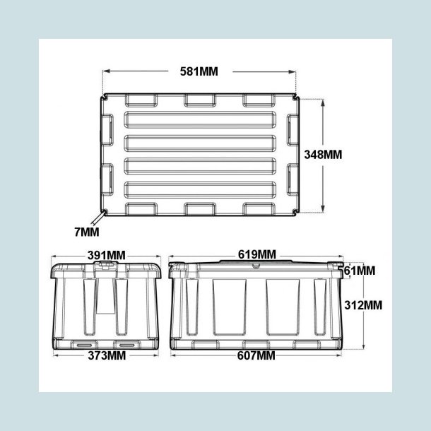 NOCO HM484 Batterikasse 533X300X262