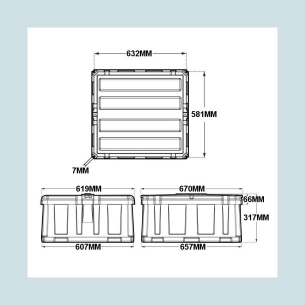 NOCO HM485 Batterikasse 533X584X269