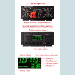 Inverter Ren Sinus  12V - 220V/3000W