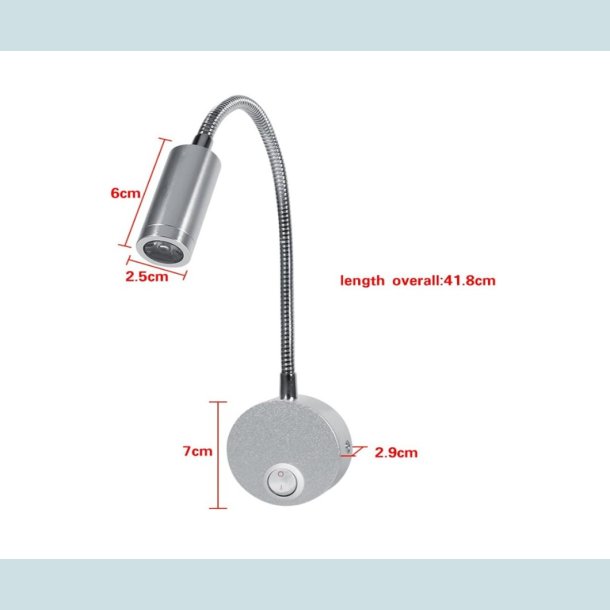 LED l�selampe / k�je lampe  Svanehals 12V/24V
