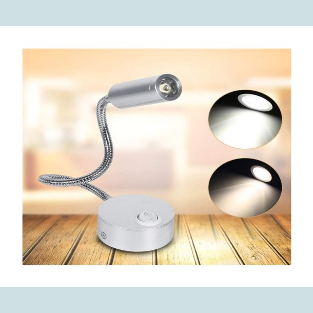 LED l�selampe / k�je lampe  Svanehals 12V/24V