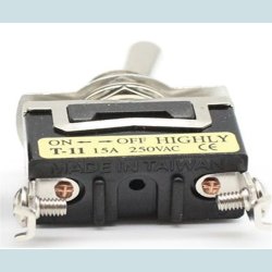 Vippe Kontakt, ON/OFF. 2 Pins, Skrue