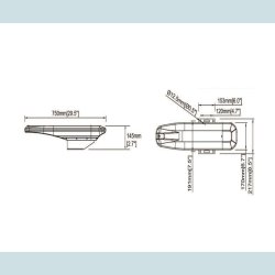 ONWA KA-SC90 Electronic Kompas. Med GPS Modul