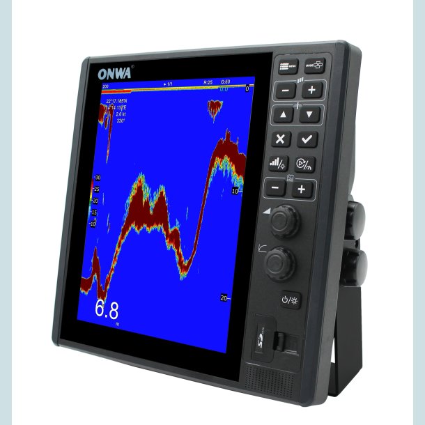 ONWA  12.1 Farve TFT  KW Ekkolod, Med 50/200 KHz.Transducer
