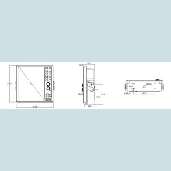 ONWA  12.1 Farve TFT 2 KW Ekkolod, Med 200 KHz.Transducer