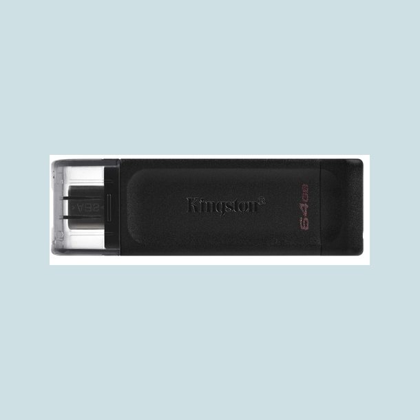 Kingston DataTraveler 70, 64 GB USB-C 3.2 Gen 1 flash drive,