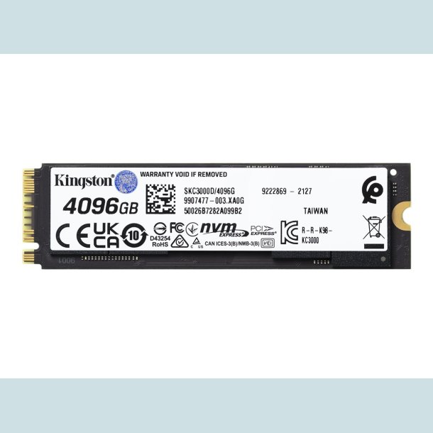 Kingston SSD KC3000 4096GB M.2 PCI Express 4.0 (NVMe)