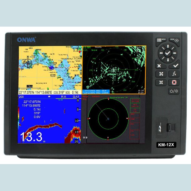 ONWA  KM-12X Plotter, multiskrm. Ekkolod/Radar m/AIS