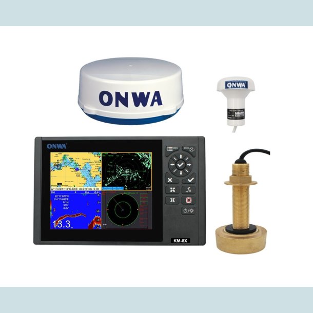 ONWA  KM-8XXM Plotter, multiskrm. Med Ekko/AIS/Radar