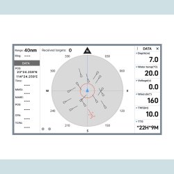ONWA  7" Kort Plotter, Med AIS  KP-27A