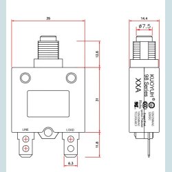 Automat Sikring, 10A, 98 series