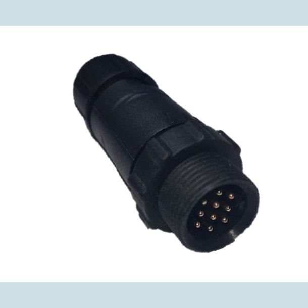 LLT 10 Pins stik, han, vandtt, IP68
