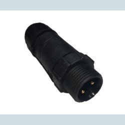 LLT 2 Pins stik, han, vandtt, IP68