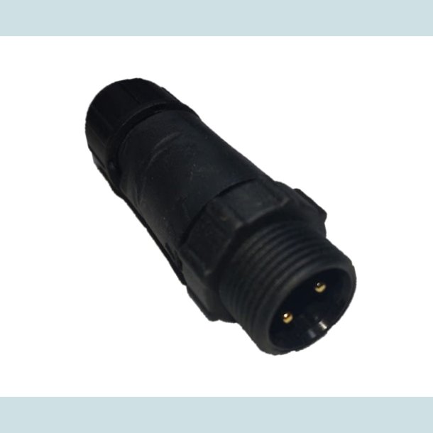 LLT 2 Pins stik, han, vandtt, IP68
