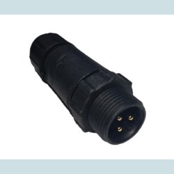 LLT 3 Pins stik, han, vandtt, IP68