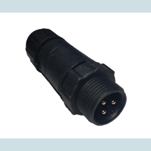 LLT 3 Pins stik, han, vandtt, IP68