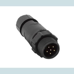 LLT 5 Pins stik, han, vandtt, IP68