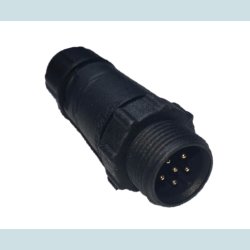 LLT 6 Pins stik, han, vandtt, IP68