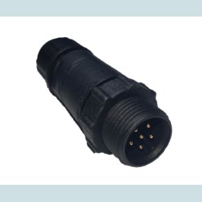 LLT 6 Pins stik, han, vandtt, IP68