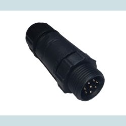 LLT 8 Pins stik, han, vandtt, IP68