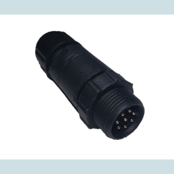 LLT 8 Pins stik, han, vandtt, IP68