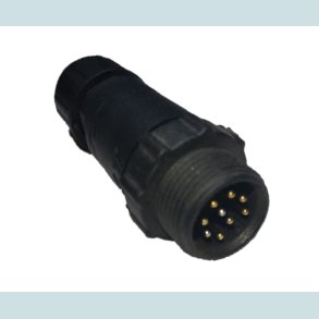 LLT 9 Pins stik, han, vandtt, IP68