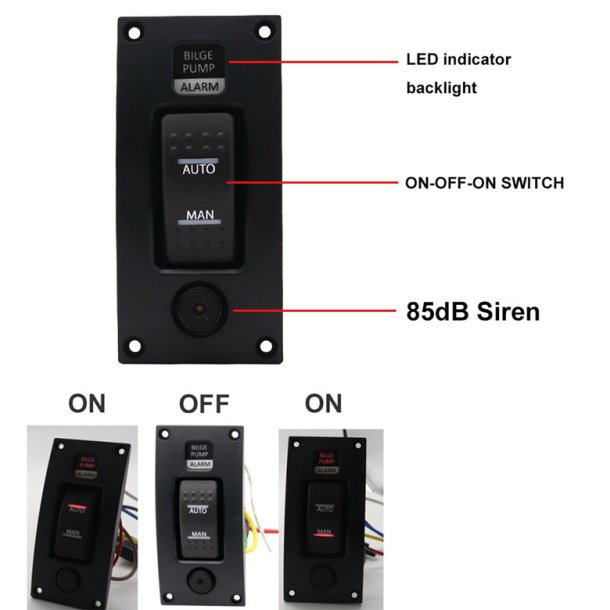 Kontakt Til Lnse Pumper  12/24V, med alarm