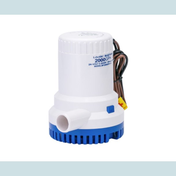 L�nsepumpe 2000 GPH 7.570 L/T) 12V.