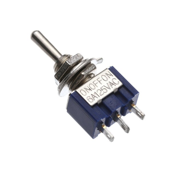 Vippe Kontakt, ON/OFF, mini, 3 Pins