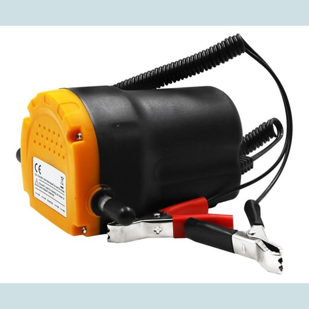 Oliesugepumpe,  12 V. Med slanger