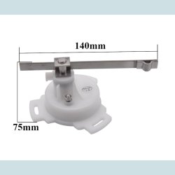 Ror Indikator / Viser 12/24V, Sort / Med Ror F�ler. ECMS