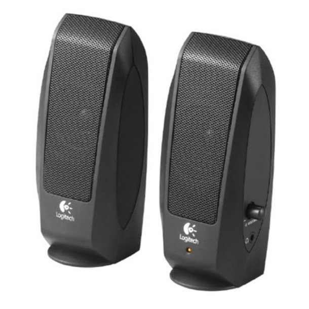 Logitech S-120 Hjttalere Sort, Med kabel.