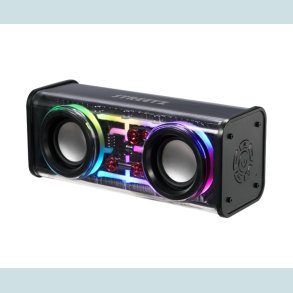 Transparent bluetooth-hjttaler med TWS og LED-lyseffekter
