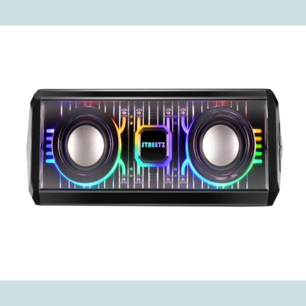 Transparent bluetooth-hjttaler med TWS og LED-lyseffekter