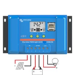 Victron BlueSolar PWM-LCD&USB 12/24V-5A