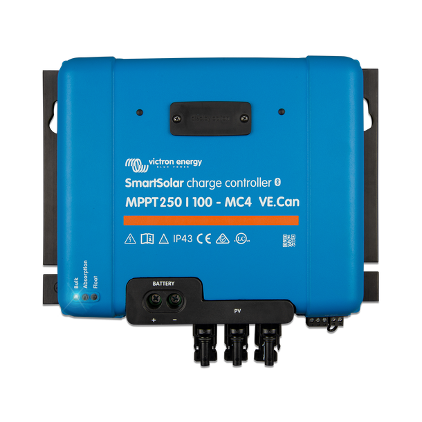 Victron SmartSolar MPPT 250/100-VE.Can MC4 (12/24V/48V-100A)