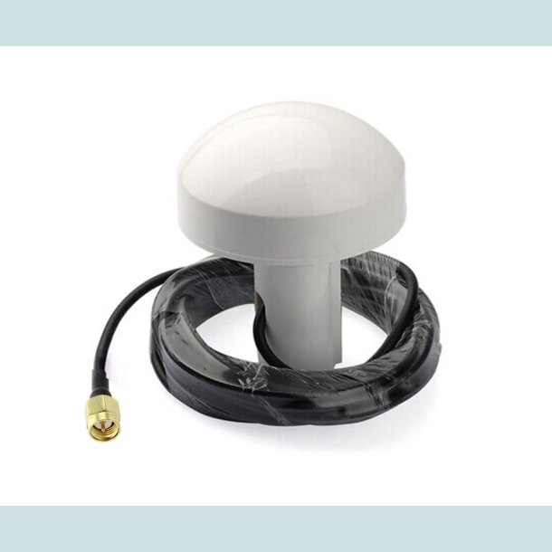 GPS Antenne, m/ 10 m. kabel, SMA