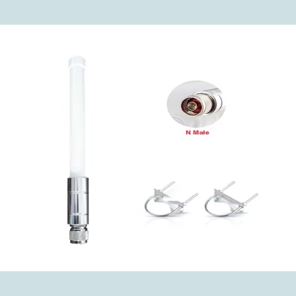 VHF Antenne, 22 Cm.  inkl. beslag