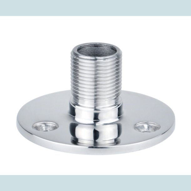 Antenne Fod, 1" Rustfri