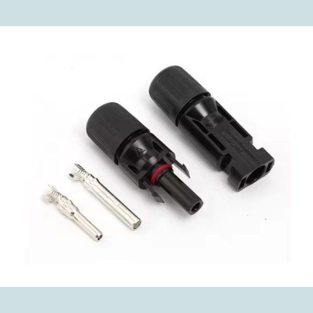 MC4 Solar stik, han/hun, vandtt, IP68  30A