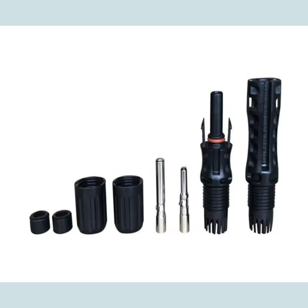 MC4 Solar stik, han/hun, vandtt, IP68  65A