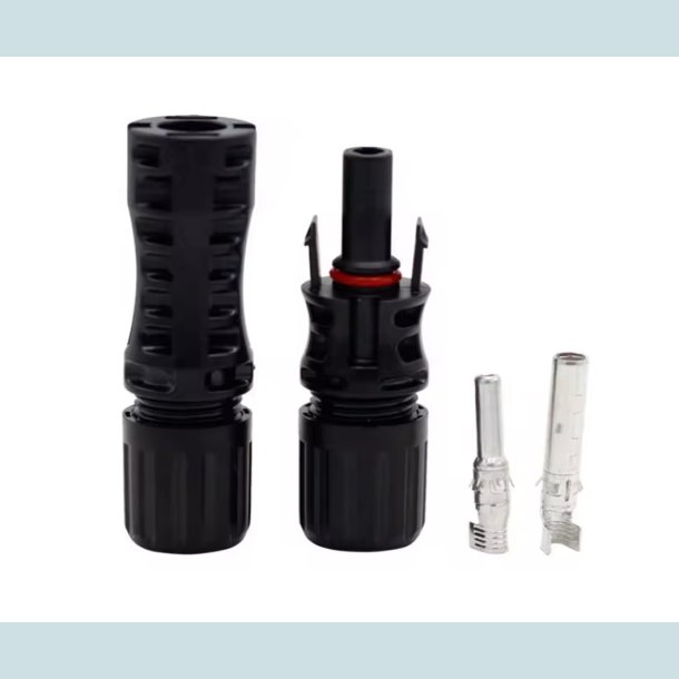 MC4 Solar stik, han/hun, vandtt, IP68  50A