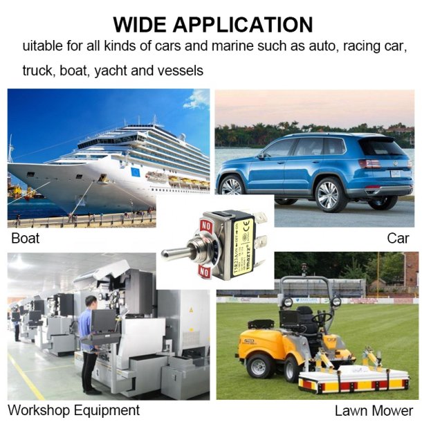 Vippe Kontakt, ON/OFF/ON. 6 Pins -  Toggle Switch