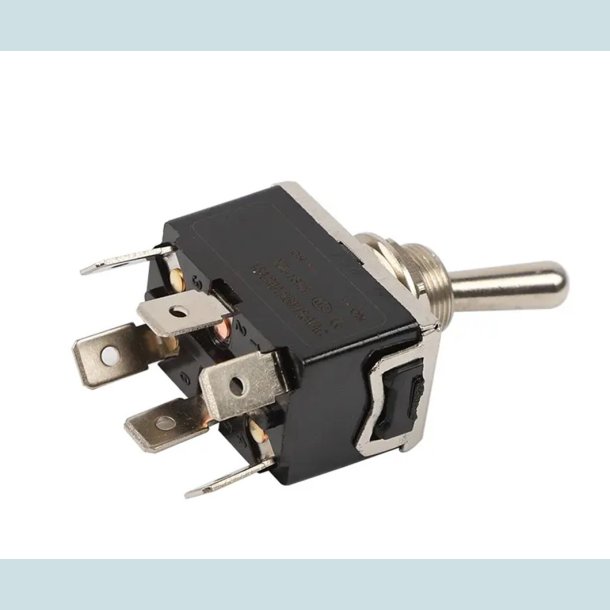 Vippe Kontakt, ON/OFF/ON. 6 Pins