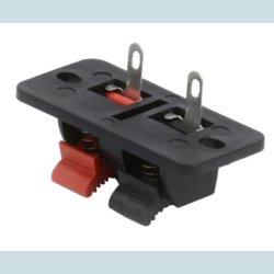 Klemmeterminal, Firkantet, 2 x Klemme