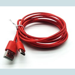 USB-C 3M. Rd. Flettet   USB A Hun til USB C.