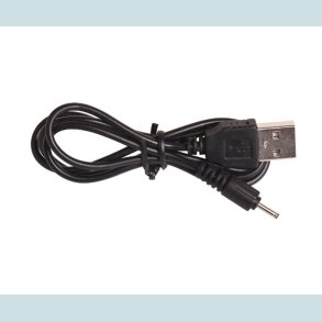 KK24USB A Han til DC 2.0 mm, Sort, 0.7 meter