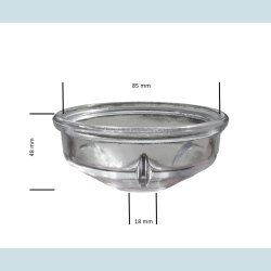 Vandglas til Br�ndstoffilter. Hengst E75K / Mann  P917X