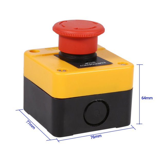 Kontrolboks med n�dstop / Paddetryk