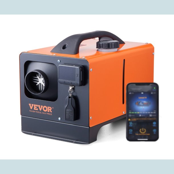 Vevor 8KW 12V Diesel-Luftvarmer Alt i en. M/ Bluetooth